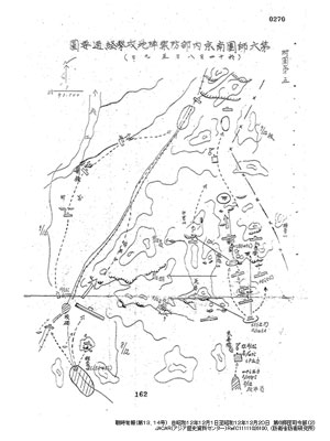 第六師団南京南部防御陣地攻撃経過要図